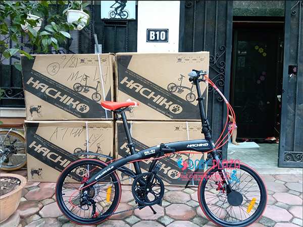 xe đạp gấp cao cấp hachiko ha01