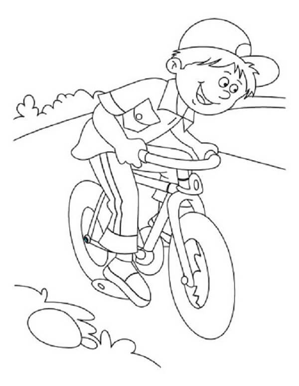 tập ảnh xe đạp vẽ cho bé tô màu